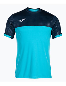 Koszulka tenisowa męska Joma Montreal fluor turquoise/navy