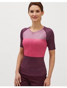 Damska koszulka MTB Silvini Stabina bordowo/różowa