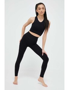 Casall legginsy do jogi kolor czarny gładkie
