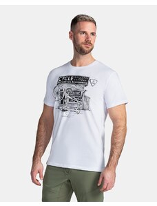 Bawełniana koszulka męska Kilpi PORTELA-M biała