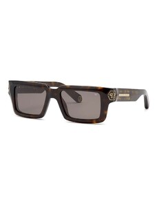 Philipp Plein okulary przeciwsłoneczne kolor brązowy