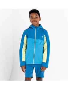Dziecięca kurtka outdoorowa Dare2b EXPLORE niebiesko-limonkowa