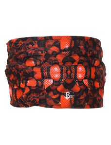 Buff Szal-koło "Snake Motif" w kolorze czarno-czerwonym - 25 x 11 cm