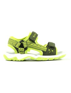 Richter Shoes Sandały w kolorze zielono-żółtym