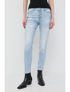 Guess jeansy 1981 damskie kolor niebieski