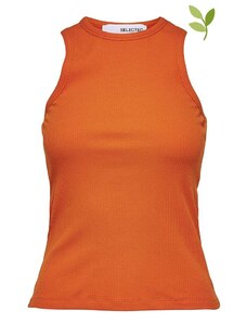 SELECTED FEMME Top "Anna" w kolorze pomarańczowym