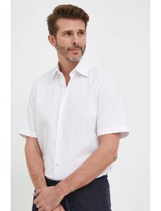 BOSS koszula bawełniana BOSS ORANGE męska kolor biały regular z kołnierzykiem klasycznym 50489351