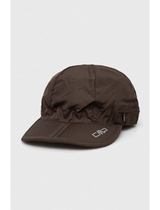 CMP czapka z daszkiem kolor brązowy z nadrukiem