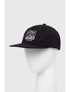 Billabong czapka z daszkiem bawełniana kolor czarny z nadrukiem