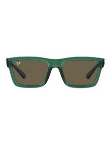 Ray-Ban okulary przeciwsłoneczne WARREN kolor zielony 0RB4396