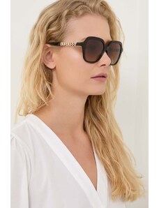 Burberry okulary przeciwsłoneczne JONI damskie kolor brązowy 0BE4389