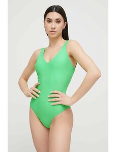 4F jednoczęściowy strój kąpielowy kolor zielony lekko usztywniona miseczka