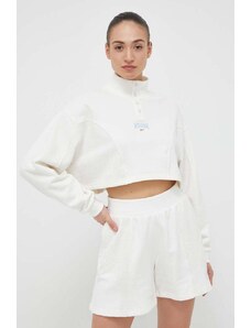 Reebok Classic bluza bawełniana Varsity damska kolor biały gładka HT7843-CHALK