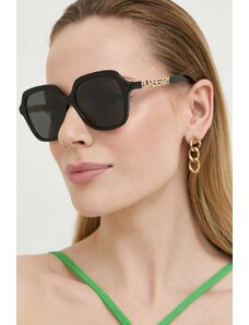 Burberry okulary przeciwsłoneczne JONI damskie kolor czarny 0BE4389