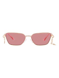Emporio Armani okulary przeciwsłoneczne damskie kolor różowy