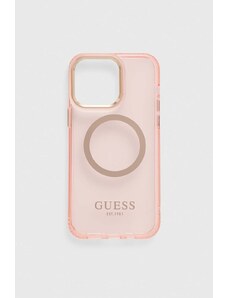 Guess etui na telefon iPhone 14 Pro Max 6,7" kolor różowy