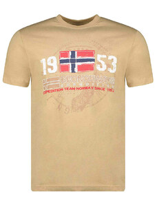 Geographical Norway Koszulka w kolorze beżowym