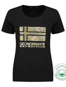 Geographical Norway Koszulka "Jwild" w kolorze czarnym