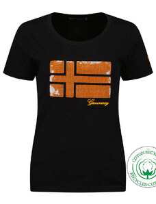Geographical Norway Koszulka "Jonquille" w kolorze czarnym