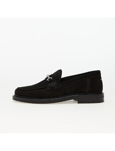 Filling Pieces Loafer Suede Black, Slip-on sneakersy