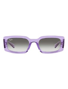 Ray-Ban okulary przeciwsłoneczne KILIANE kolor fioletowy 0RB4395
