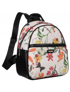 Miejski plecaczek damski z kwiatowym wzorem - David Jones