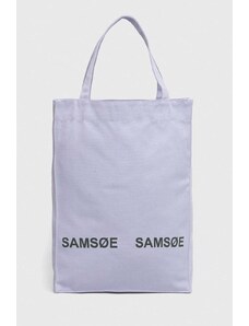Samsoe Samsoe torebka Luca kolor fioletowy UNI214000