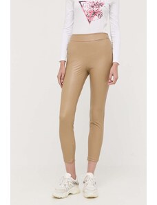 Guess spodnie NEW PRISCILLA damskie kolor brązowy W2YB16 WEPI0
