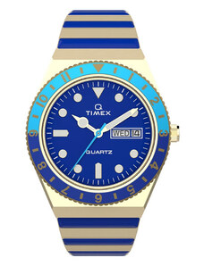 Zegarek Timex Q Timex Malibu TW2V38500 Gold/Blue