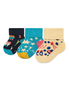 Zestaw 4 par wysokich skarpet dziecięcych Happy Socks XKFNT08-6500 Kolorowy