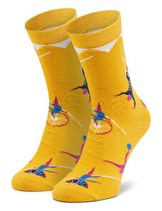 Skarpety wysokie unisex Dots Socks DTS-SX-441-Y Żółty