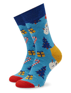 Skarpety Wysokie Dziecięce Happy Socks KBIO01-6300 Niebieski