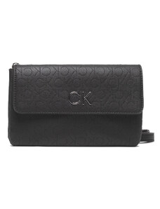 Torebka Calvin Klein Re-Lock Dbl Crossbody Bag Perf K60K609399 BAX