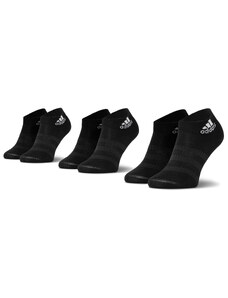Zestaw 3 par niskich skarpet unisex adidas Light Ank 3Pp DZ9436 Black/Black/Black