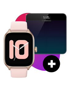 Zestaw smartwatch z wagą Smart Scale Amazfit Gts 4 A2168 Rosebud Pink/Smart Scale