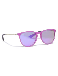Okulary przeciwsłoneczne Ray-Ban 0RJ9060S Violet Fluo Transparent Rubber