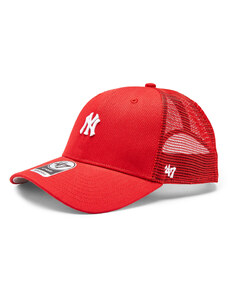 Czapka z daszkiem 47 Brand MLB New York Yankees Base Runner Mesh 47 MVP B-BRNMS17CTP-RD Red