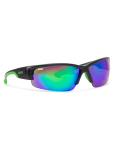 Okulary przeciwsłoneczne Uvex Sportstyle 215 Black Mat Green