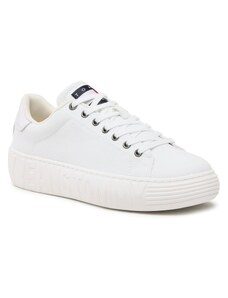 Sneakersy Tommy Jeans Canvas Outsole EM0EM01160 White YBR