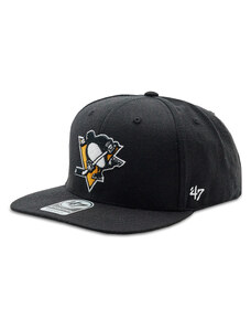 Czapka z daszkiem 47 Brand NHL Pittsburgh Penguins No Shot '47 CAPTAIN H-NSHOT15WBP-BK Black