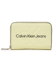 Mały Portfel Damski Calvin Klein Jeans Sculpted Med Zip Around Mono K60K607229 ZCW