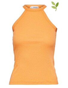 SELECTED FEMME Top w kolorze pomarańczowym