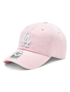 Czapka z daszkiem 47 Brand MLB Los Angeles Dodgers '47 CLEAN UP B-RGW12GWSNL-PTA Petal Pink
