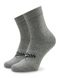Skarpety wysokie unisex Reebok Active Foundation Quarter Socks GI0076 medium grey heather