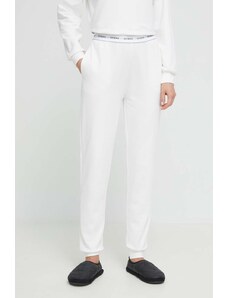 Guess spodnie lounge kolor biały gładkie O3YB00 KBS91