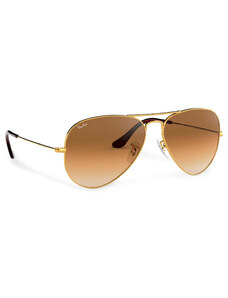 Okulary przeciwsłoneczne Ray-Ban Aviator Large Metal 0RB3025 001/51 Gold/Brown Classic