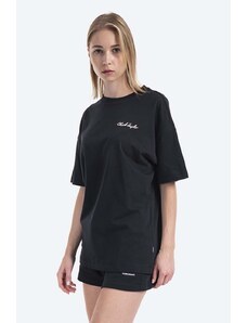Converse t-shirt bawełniany kolor czarny 10021480.A01-BLACK