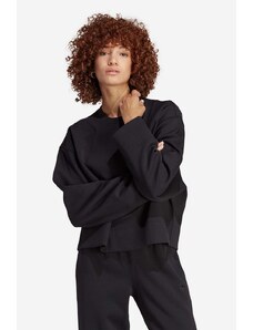 adidas Originals bluza damska kolor czarny gładka IC5254-CZARNY