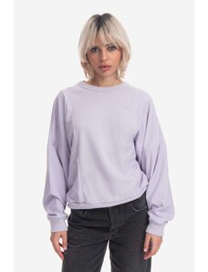 adidas Originals bluza bawełniana damska kolor fioletowy gładka IC5305-FIOLETOWY