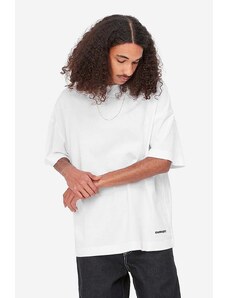 Carhartt WIP t-shirt bawełniany kolor biały gładki I031373
